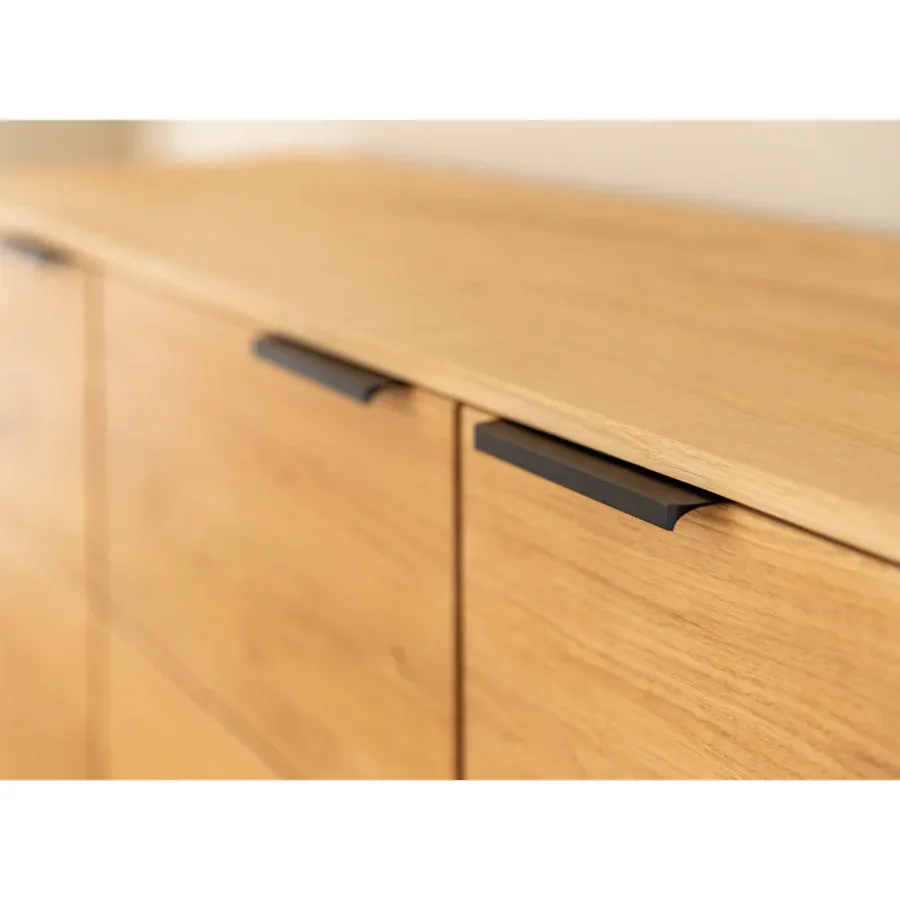 komoda tirano 154x39 cm, materijal: masivno drvo hrast - slika 2