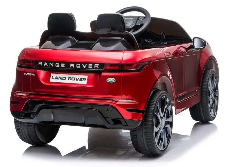 licencirani auto na akumulator range rover evoque - crveni/lakirani - slika 6