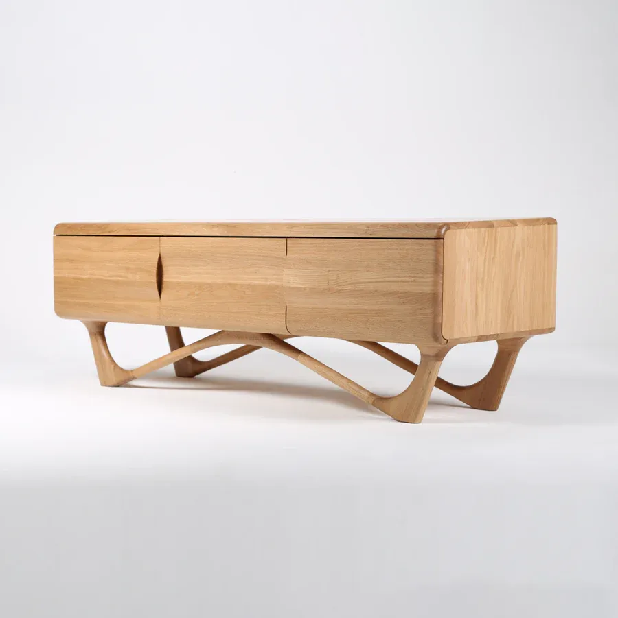 Tv Komoda Antoni 160x45cm, Materijal: Puno drvo Hrast - Čakovec, Čakovec-zapad
