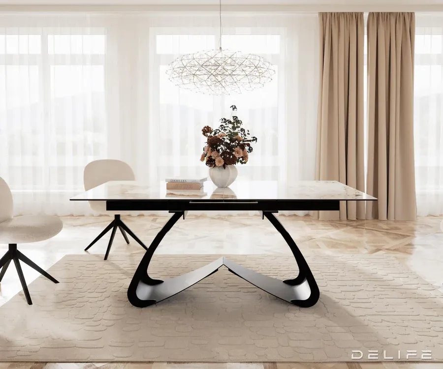 produljivi stol edge 180/220x100cm, materijal: keramika minas melange - slika 2