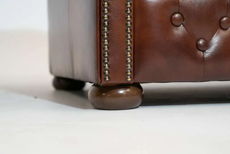 chesterfield garnitura first class leather | 6-sjedišta | cloudy brown - slika 2