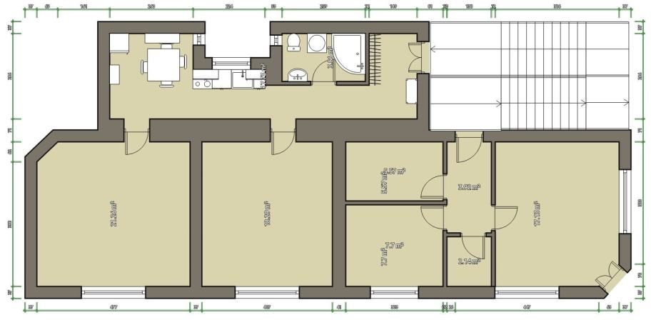 poslovni prostor: osijek, centar, uredski, 99.57 m2, 1.kat - slika 17