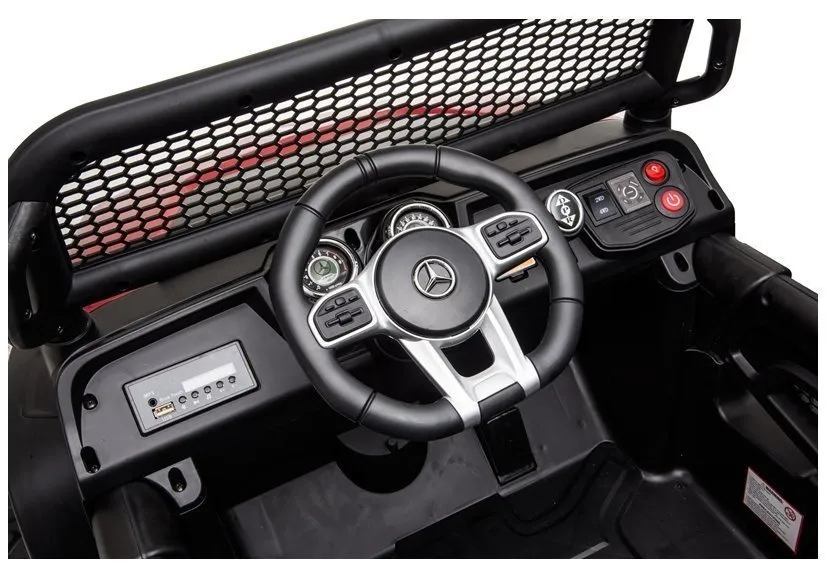 licencirani auto na akumulator mercedes unimog s 4×4 – crveni - slika 9