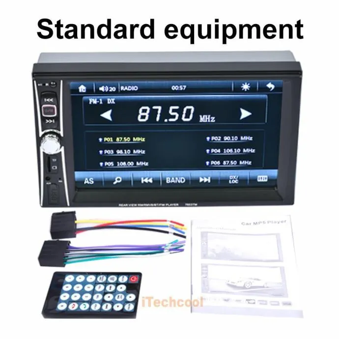 2 din auto radio aux, mp3, usb,sd kartica, bluetooth + daljinski - slika 2