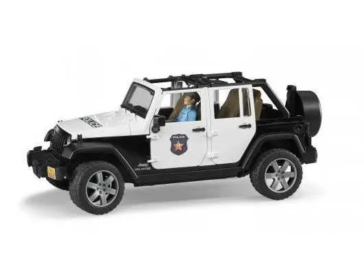 bruder policijski auto jeep wrangler + policajac - slika 3
