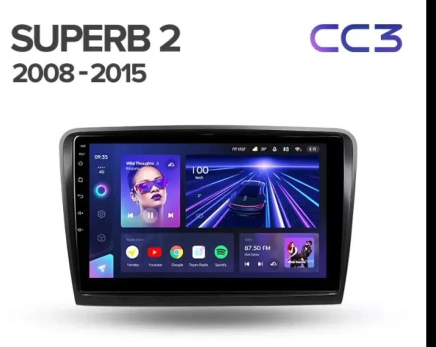 original radio škoda superb 2 2008-2015 android navigacija multimedija - slika 13