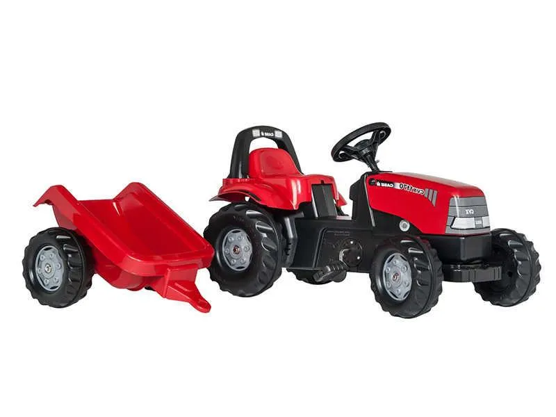 rolly toys traktor na pedale case cvx 1170 + prikolica - slika 2