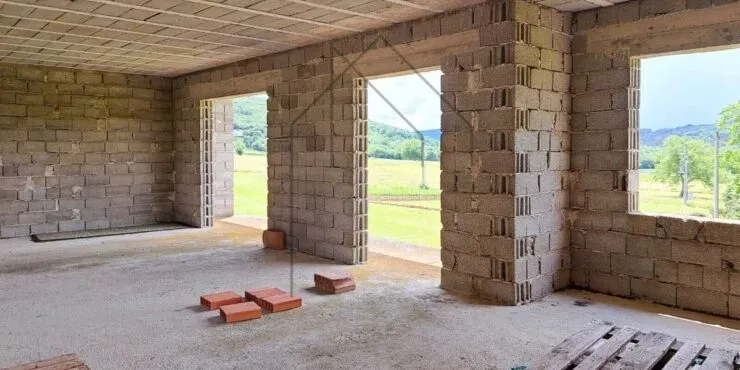 istra, boljun, kuća u izgradnji s otvorenim pogledom - slika 3