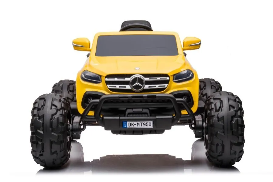 licencirani auto na akumulator mercedes dk-mt950 4x4 - žuti/lakirani - slika 2