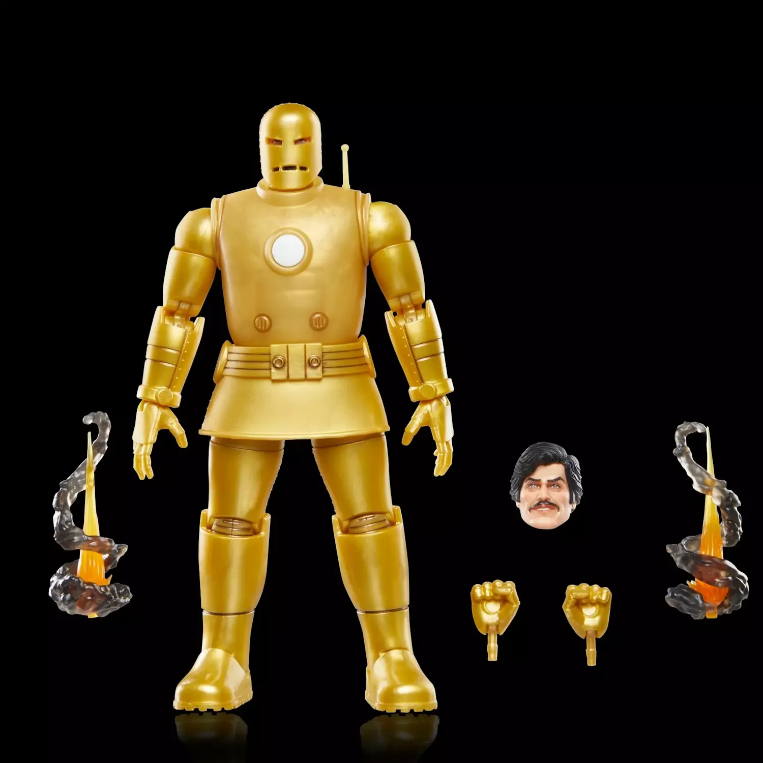 marvel legends series: iron man (model 01 – gold) figura, 15cm - slika 8