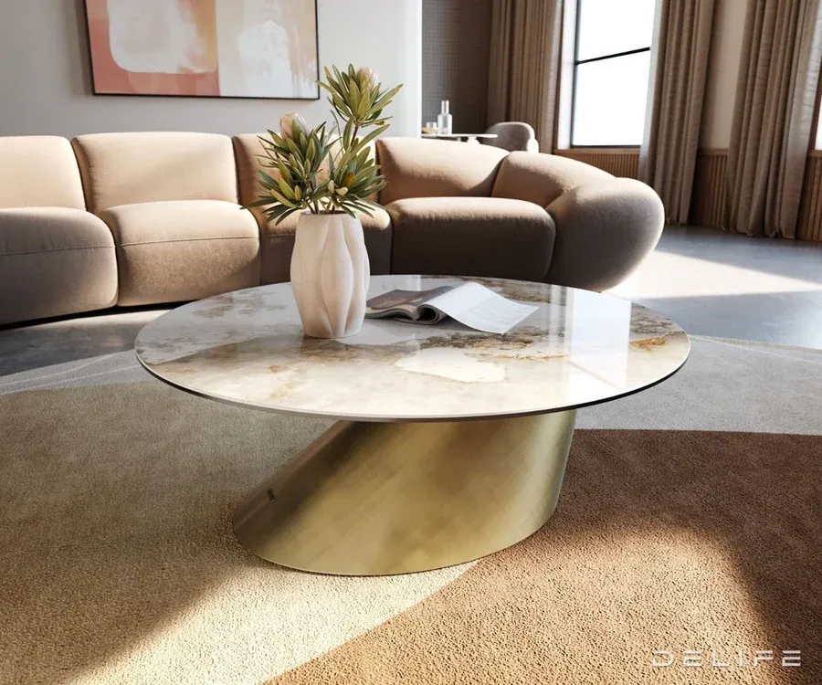 Klub stolić Edge 90x90cm, Materijal: Keramika Minas Melange - Čakovec
