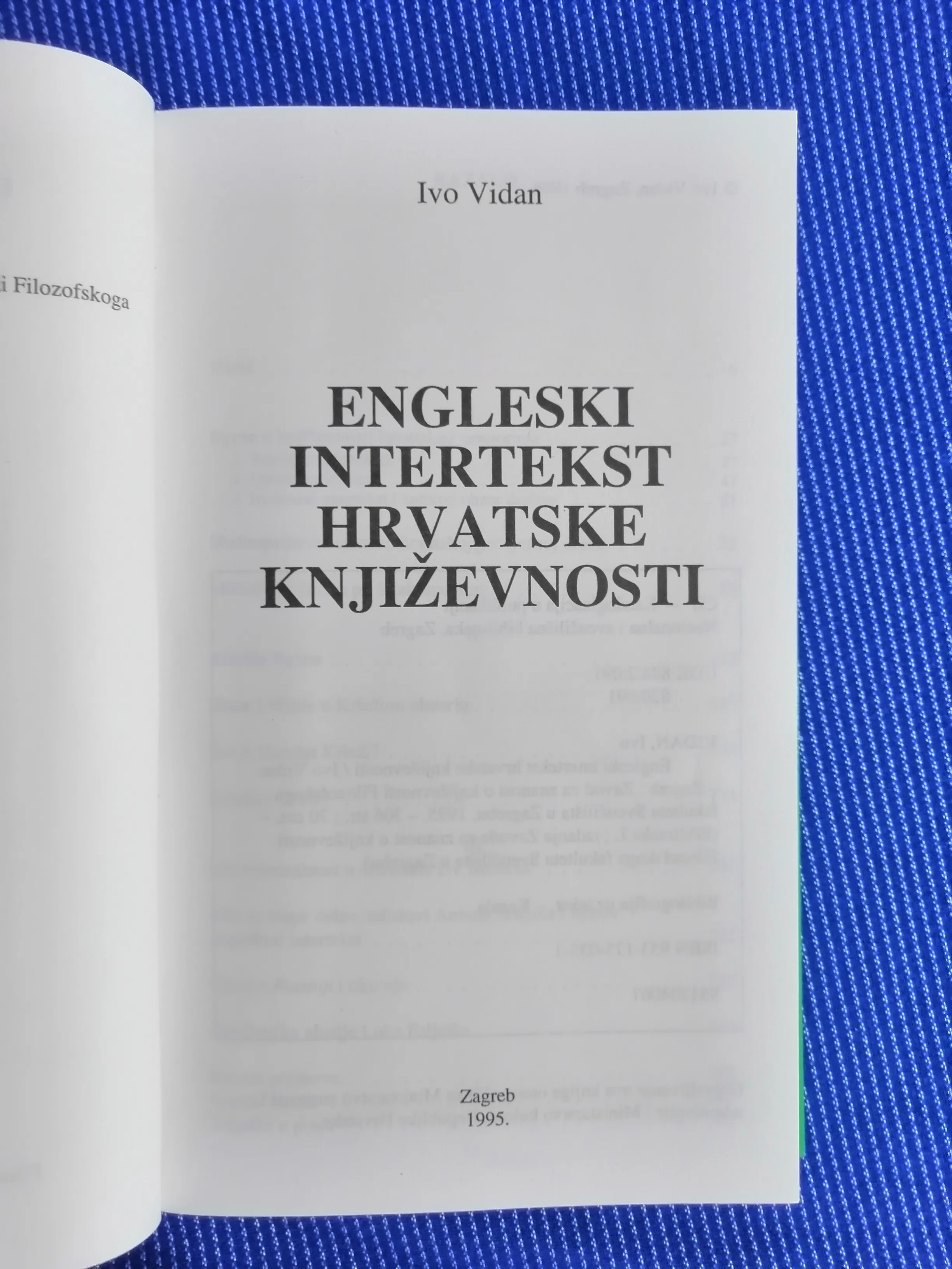 ivo vidan – engleski intertekst hrvatske književnosti - slika 2