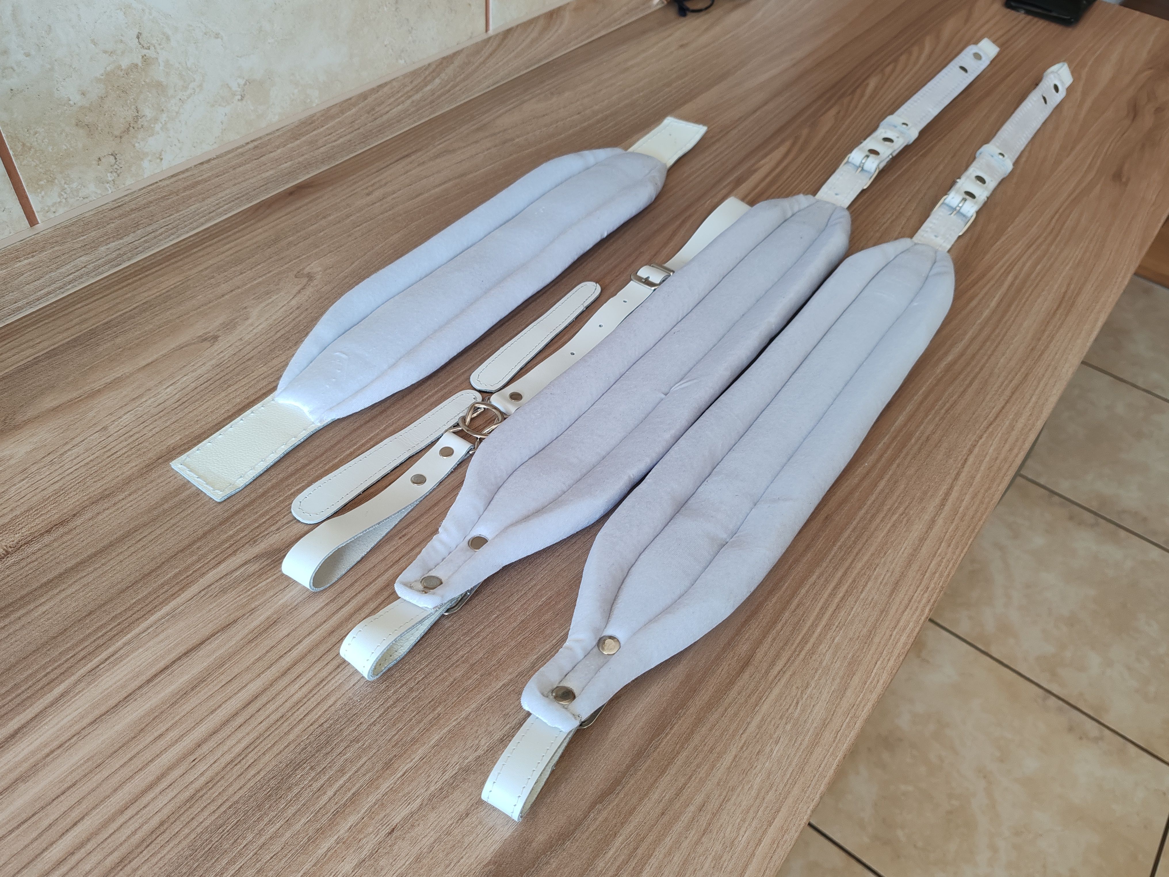 remeni za harmoniku bijeli cijeli set - slika 10