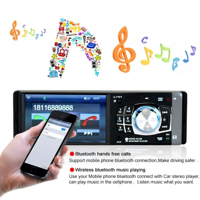1din autoradio 4,1" usb mp3 aux sd - slika 2