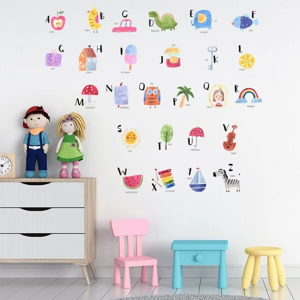 zidna naljepnica english alphabet - slika 2
