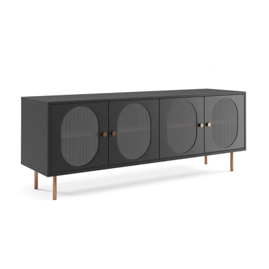 Tv Komoda Velvet 161x38cm, Materijal: Laminirana ploča - Čakovec