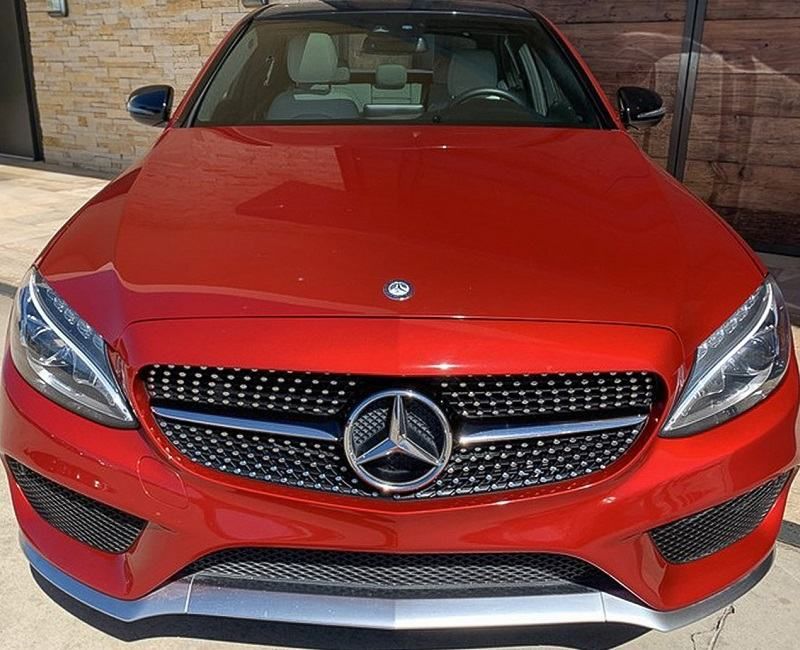 diamond maska za mercedes a-b-c-e-cla-gla-glc klasa- srebrne-crne - slika 12