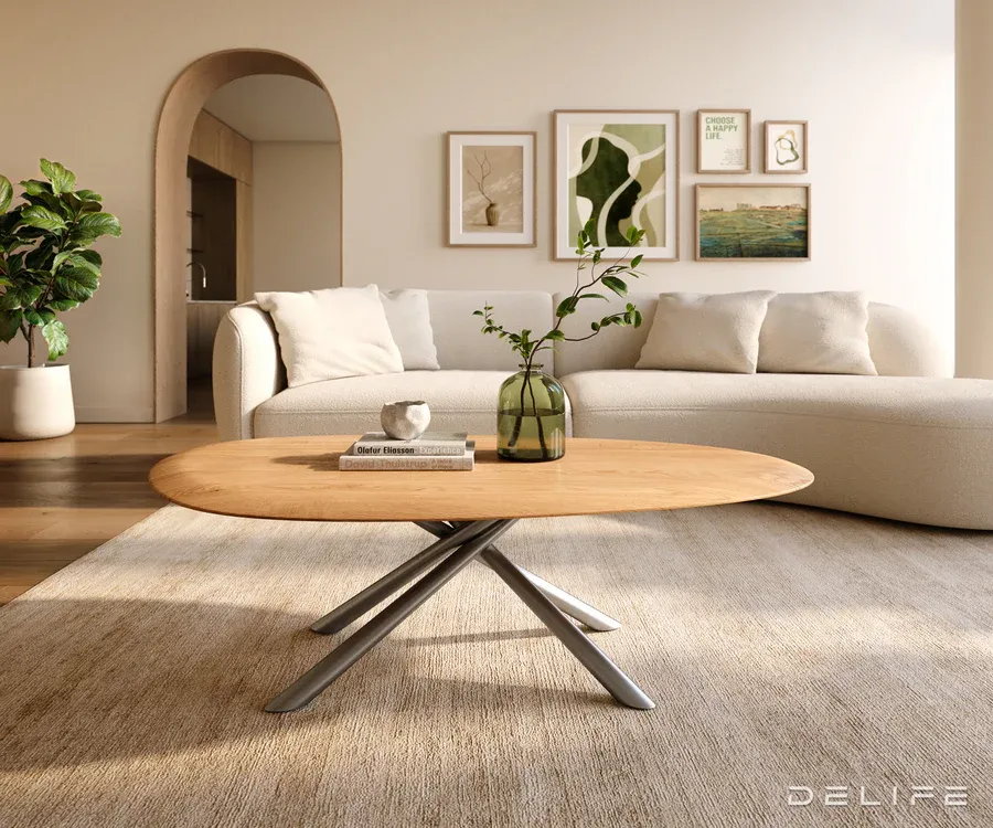 klub stolić edge 140x75cm, materijal: hrast - slika 2