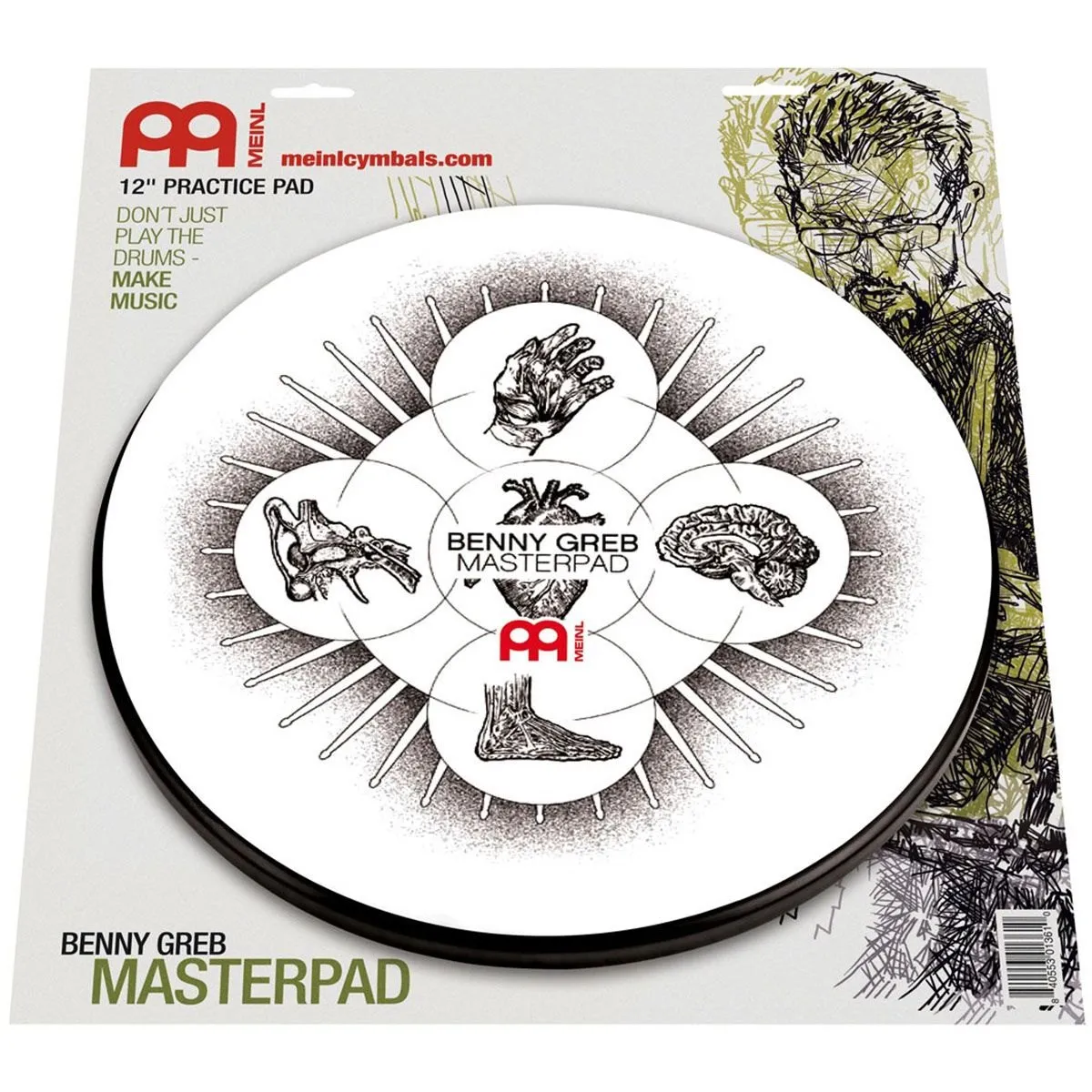 Meinl Mpp12-Bg Practice Pad - Zagreb