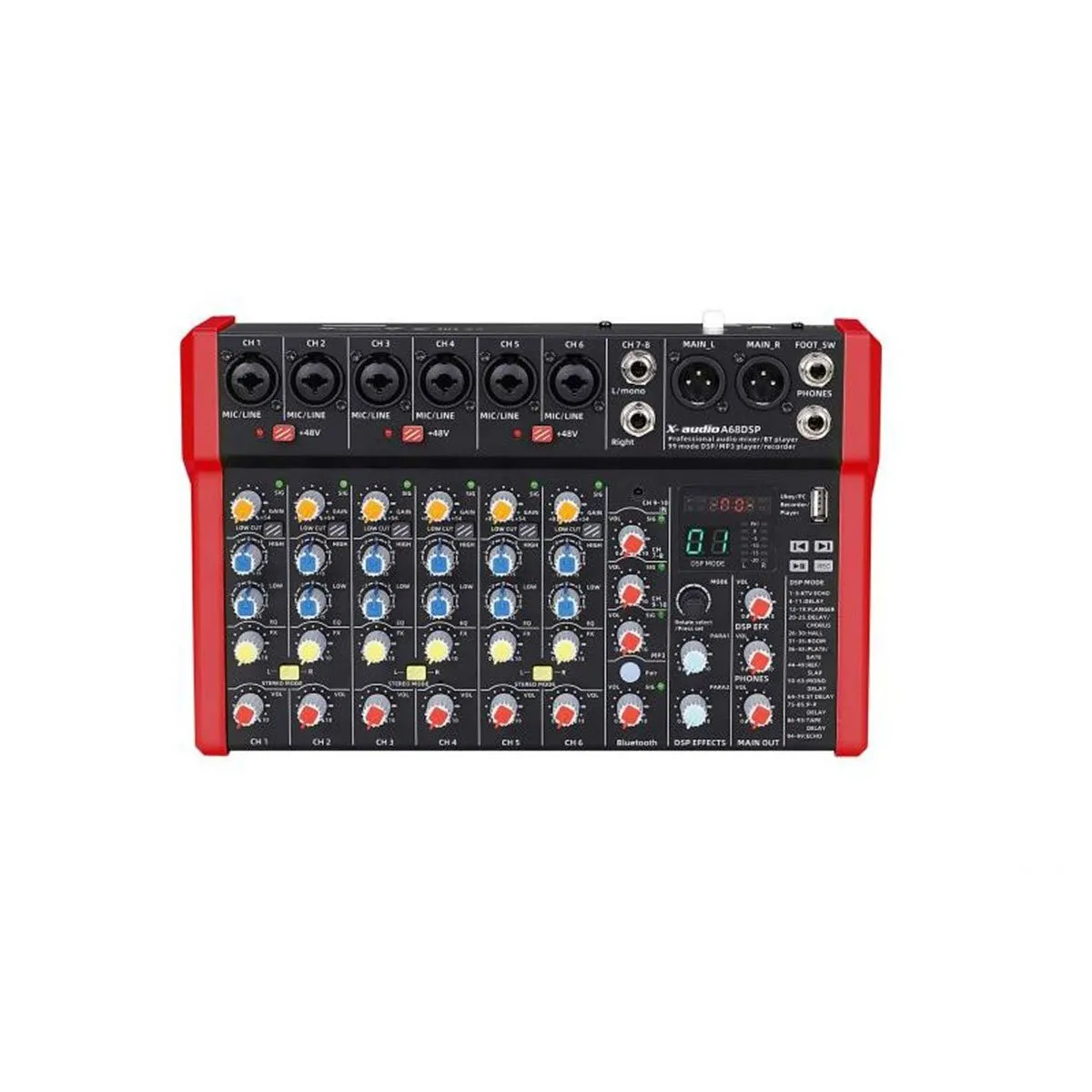 X-Audio A68dsp Mikser S Dsp/mp3/usb/audio Interface - Zagreb