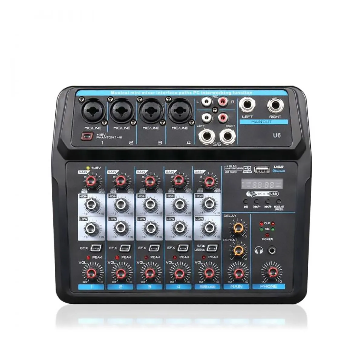 X-Audio U6 Mikser S Mp3/usb/bt/rec - Zagreb