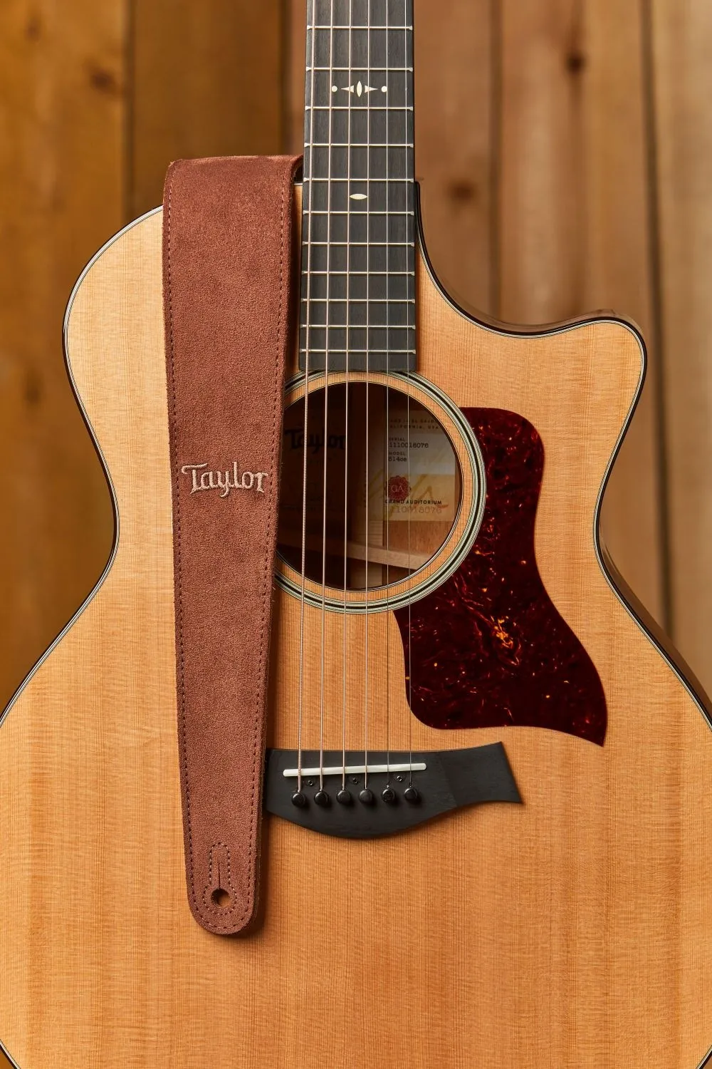 taylor embroidered suede choc 2.5" remen - slika 2