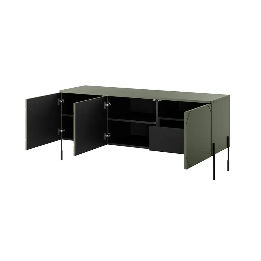 komoda sonatia 150cm, 3 vrata i 1 ladica, materijal: mdf - slika 5