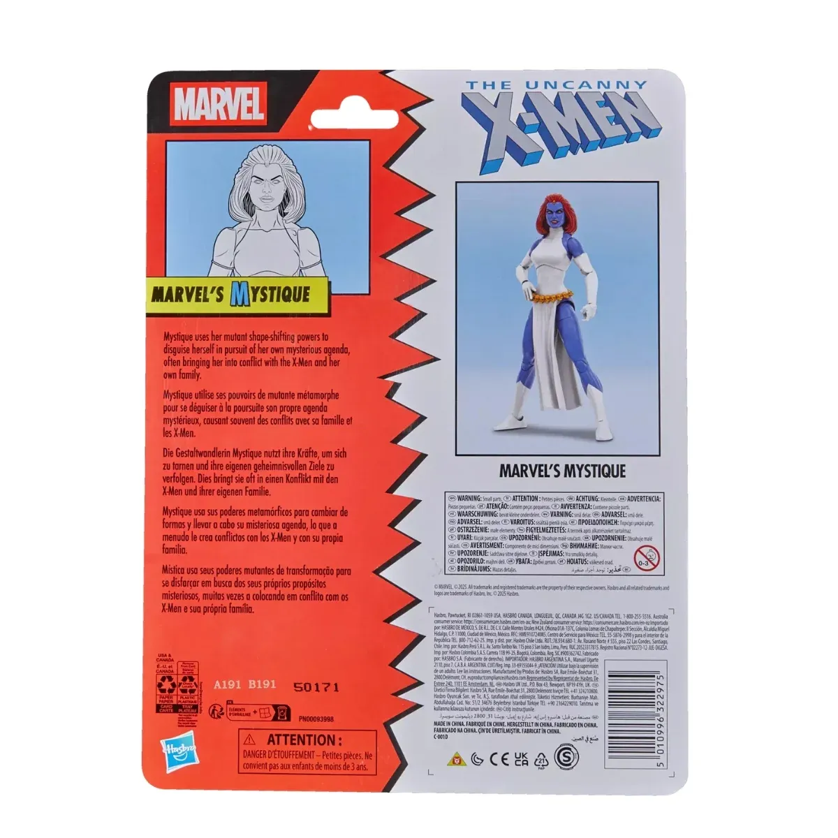 marvel legends series: x-men – marvel’s mystique figura, 15cm - slika 10