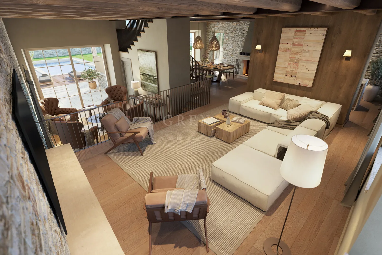 kamena kuća, sveti lovreč, 250 m2+850 m2 parcela, prilika - slika 24