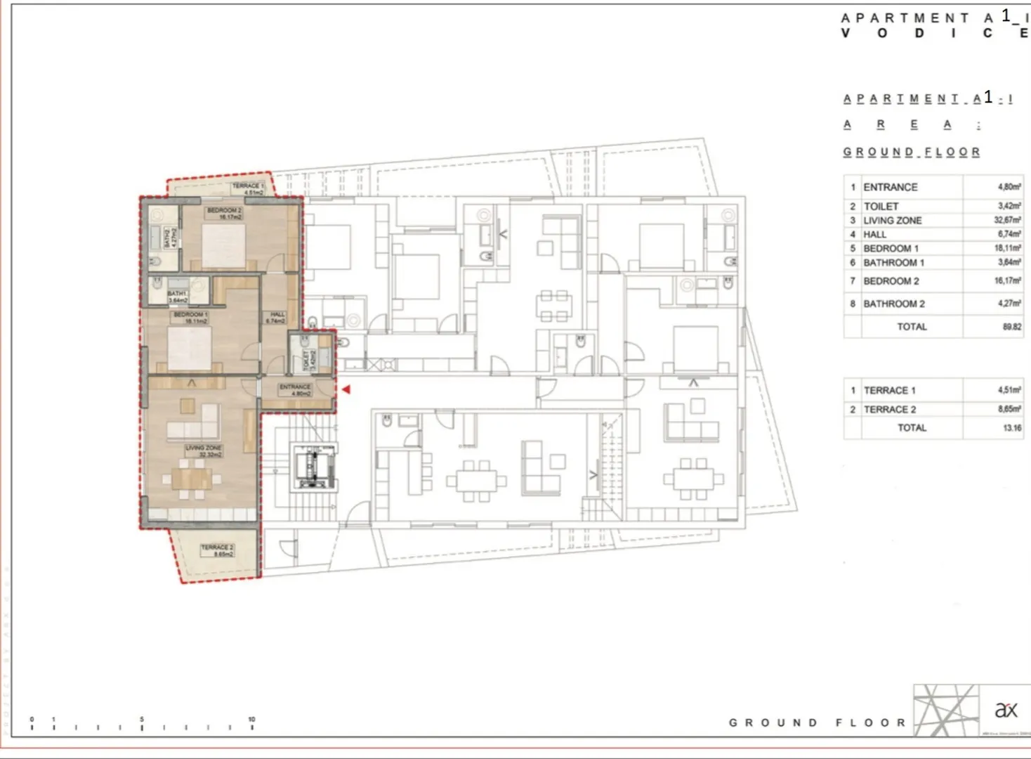 luksuzni stan u vodicama a1-1 - 107,40 m2 - la ginestra residence - slika 12