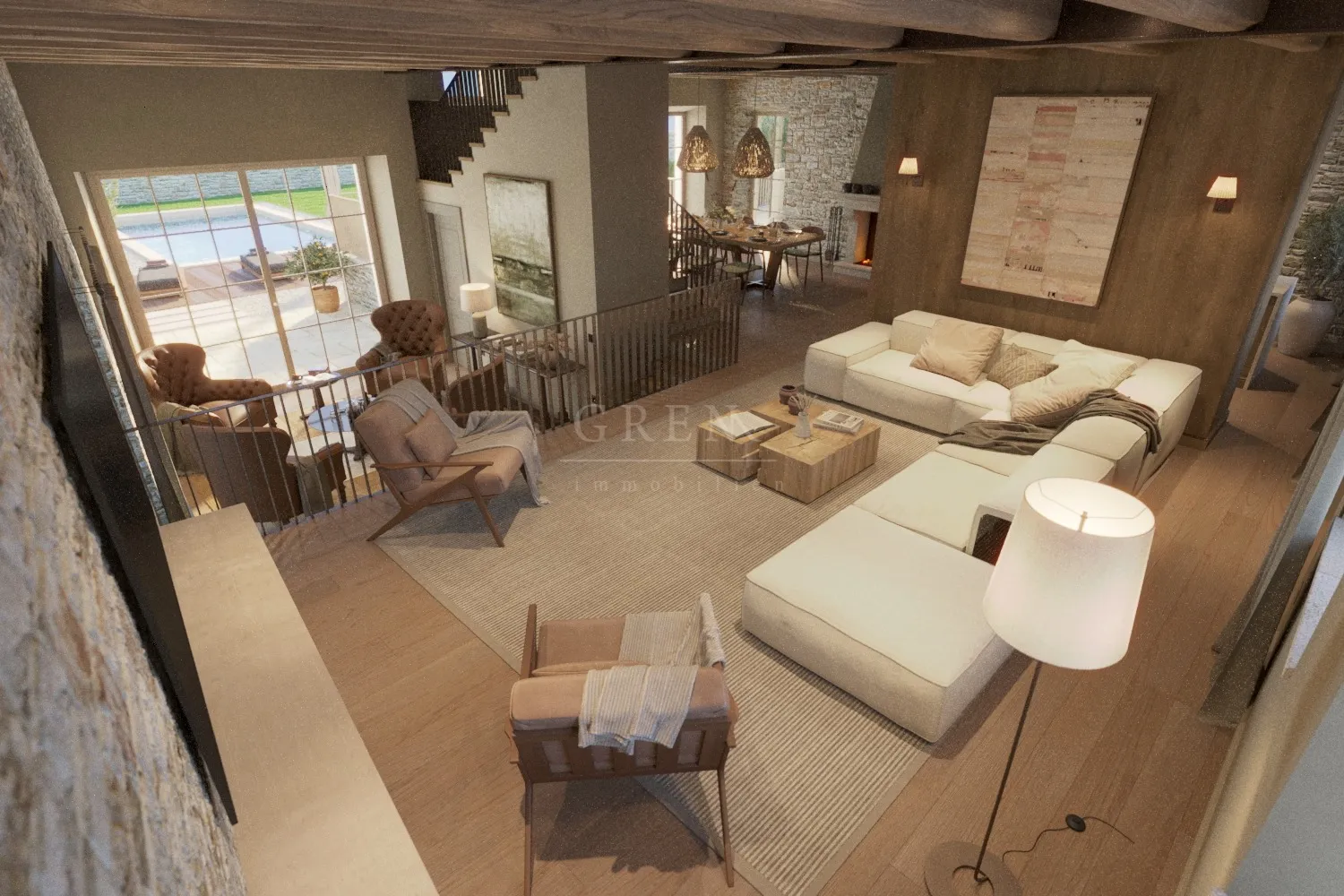 kamena kuća, sveti lovreč, 250 m2+850 m2 parcela, prilika - slika 19