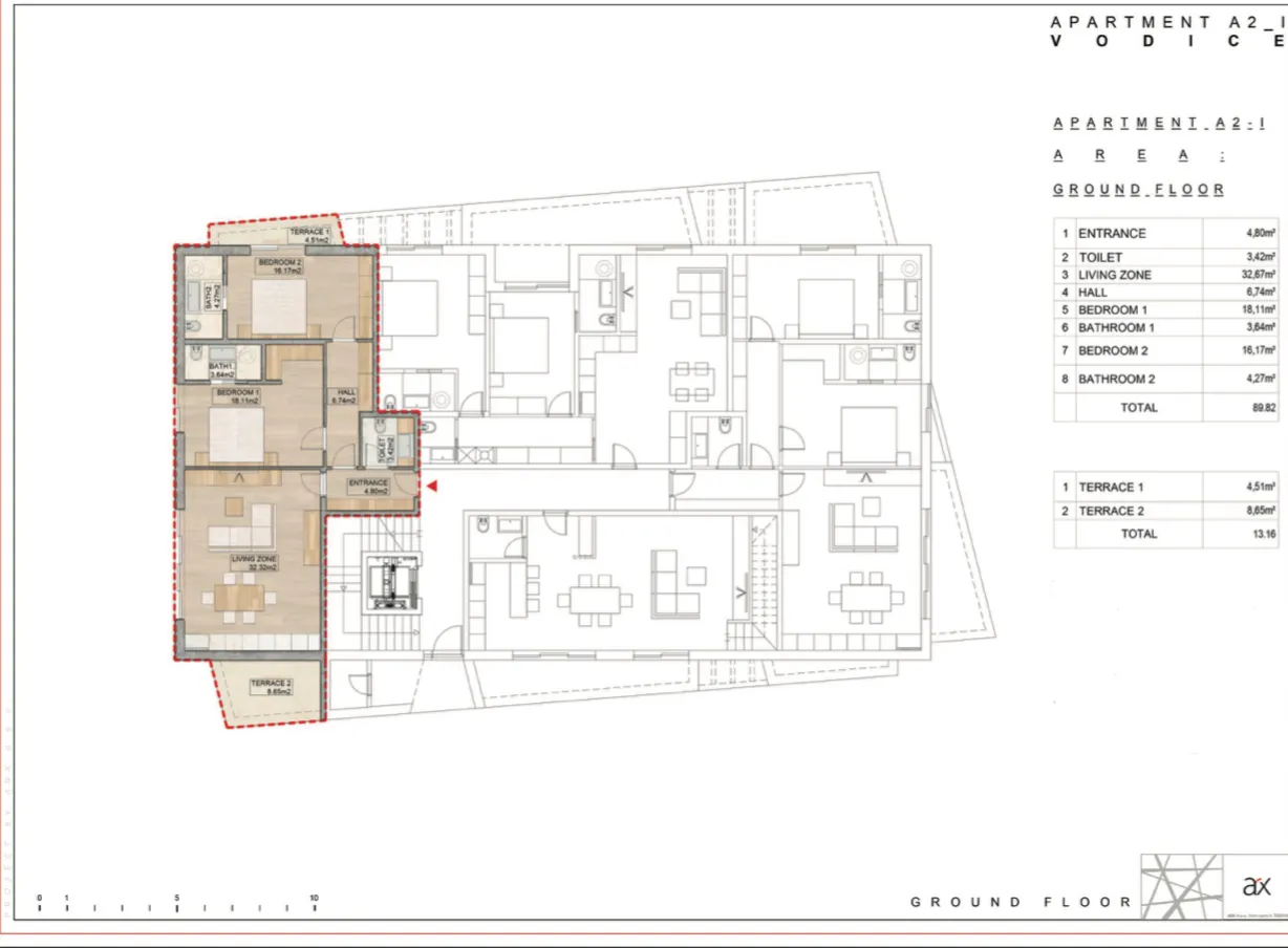 luksuzni stan u vodicama a2-1 - 107,40 m2 - la ginestra residence - slika 13
