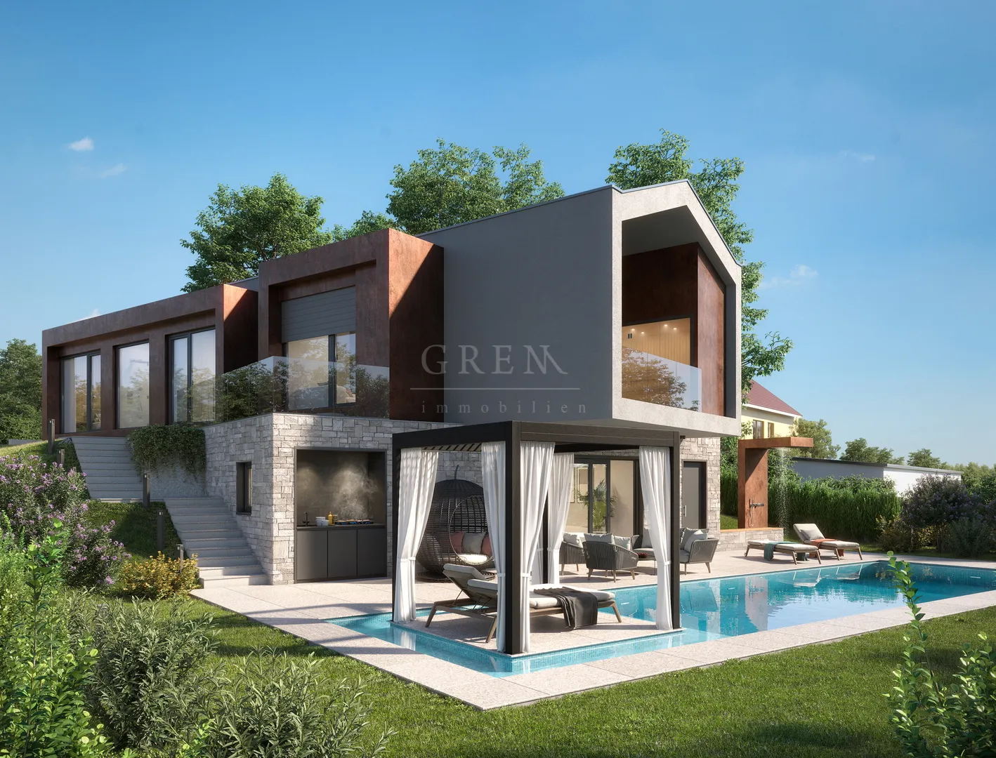Moderna Vila sa bazenom, Poreč okolica, 200 m2, novogradnja