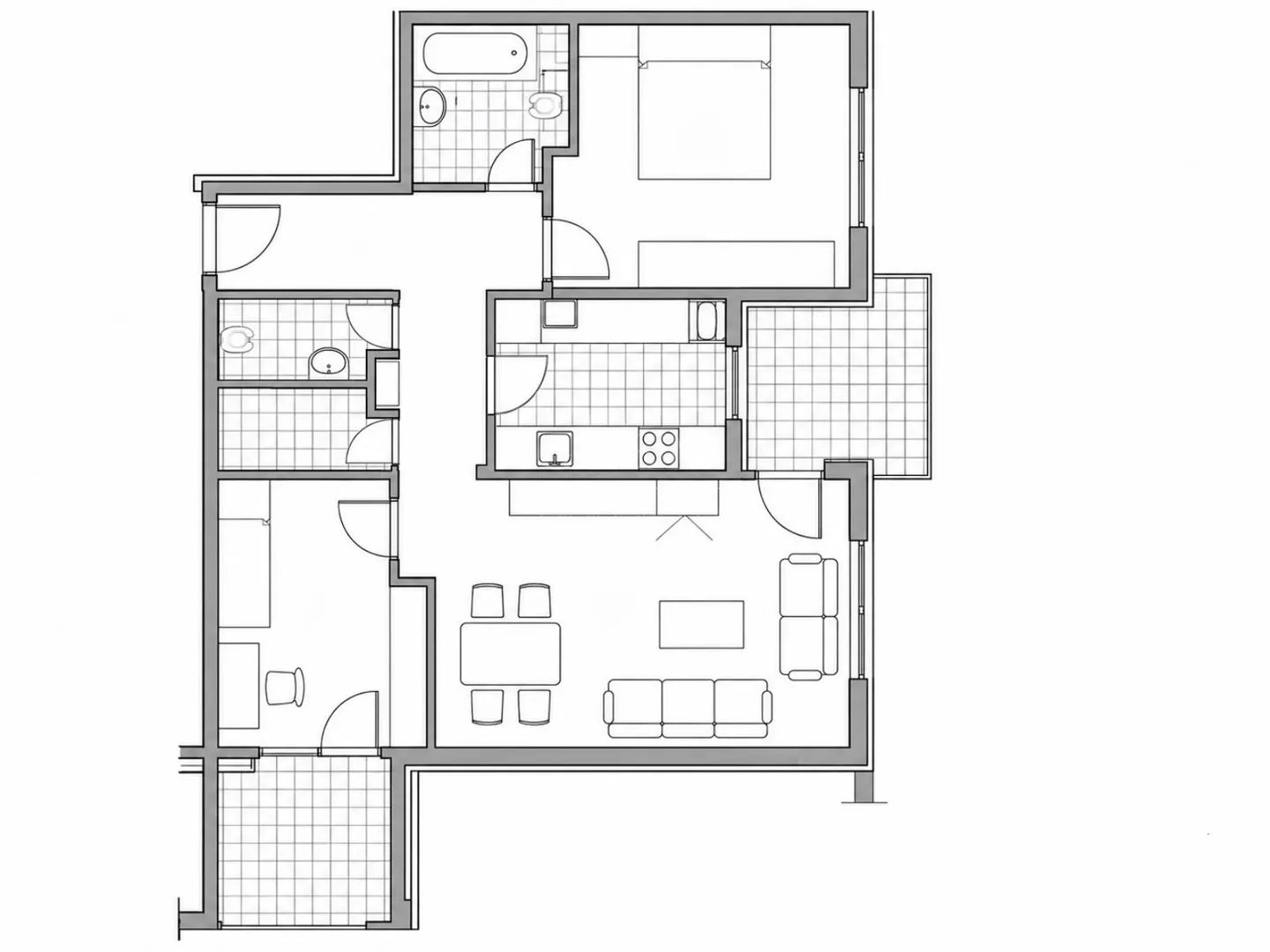 trosoban stan, 70 m², malešnica, zagreb – pogled na park, 2 lođe, spremište - slika 12