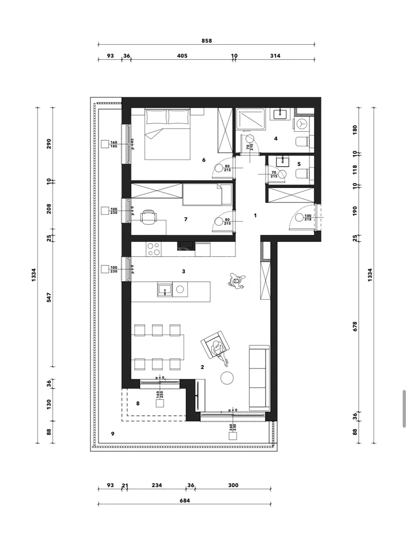 novogradnja – luksuzan stan, 74,89m2 neto,sveti duh - slika 4