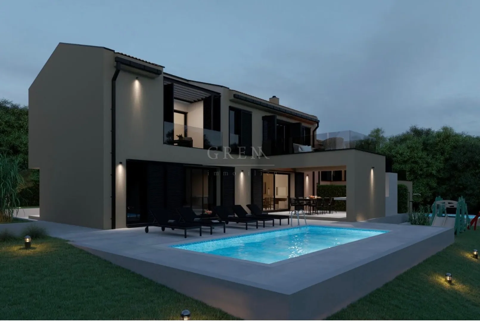 građevinsko zemljište sveti lovreč, 1300 m2 sa građevinskom dozvolom - slika 8