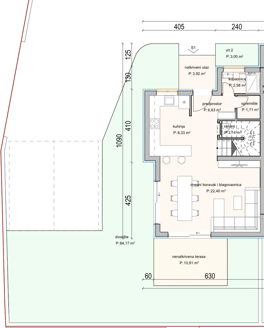 novogradnja,dvoetažni stan 113,01m2 vodice (srima) - slika 12