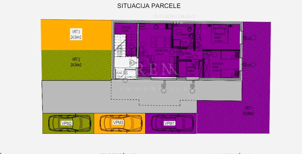 novogradnja gornja dubrava,stan s vrtom,68,99m2 neto, prodaja! - slika 9