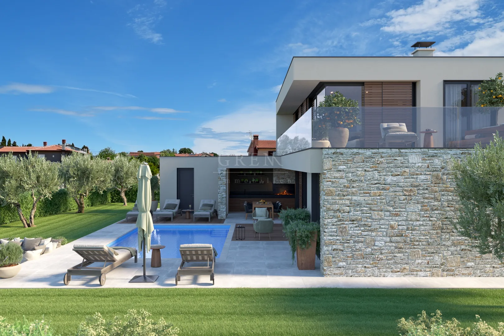 moderna vila sa pogledom na more, 244 m2, 8 km od poreča, prodaja - slika 3