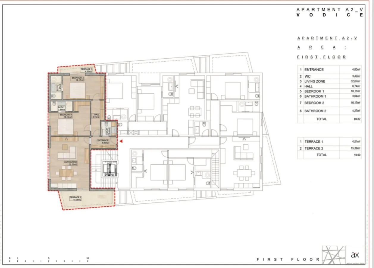 luksuzni stan u vodicama a2-5 - 1. kat - 112,54 m2 - la ginestra residence - slika 10