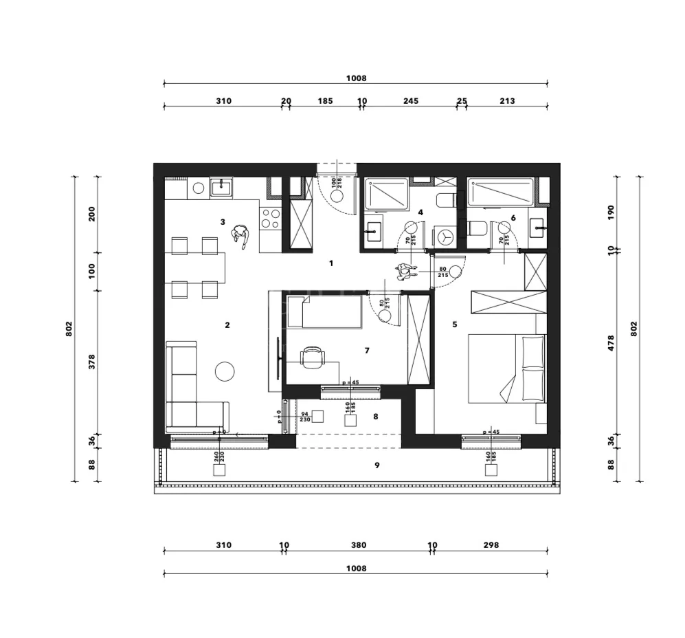 novogradnja – luksuzan stan 64,93m2 neto,sveti duh! - slika 4