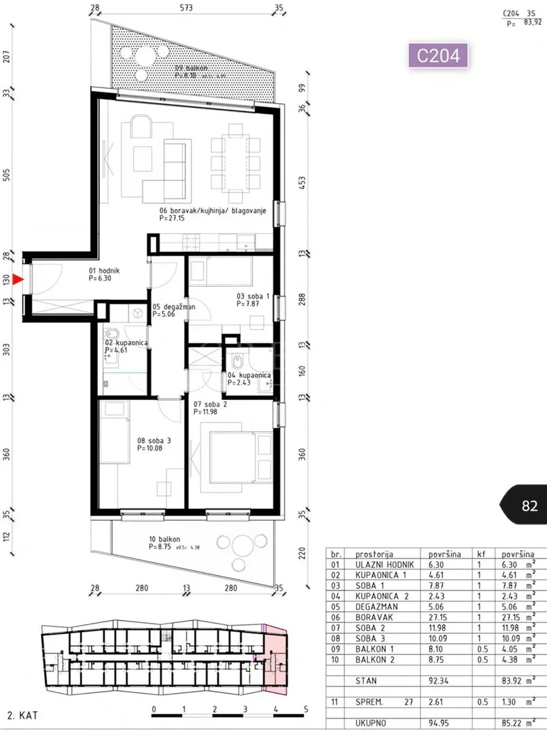 novogradnja poreč, 4s stan 85.22 m2+garaža - slika 5