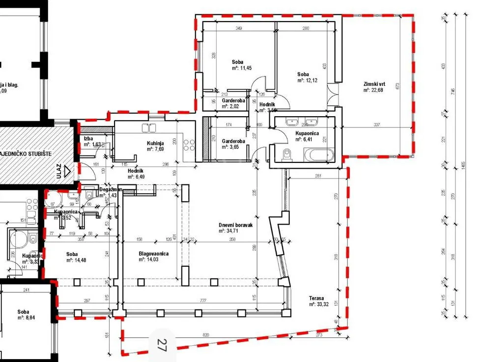 prostran 4-sobni stan, 150 m2 - zelengaj, zagreb - slika 17