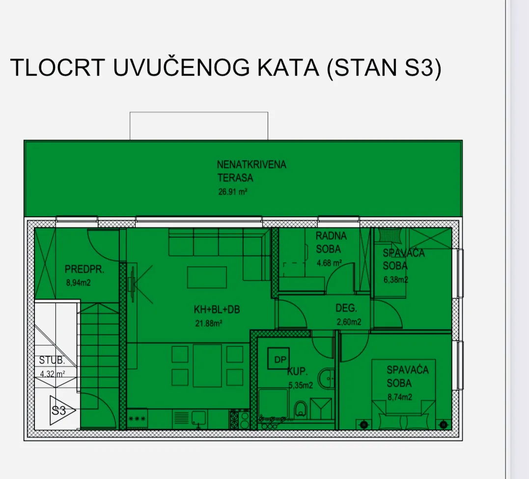 novogradnja gornja dubrava,stan 71,53m2,prodaja! - slika 10