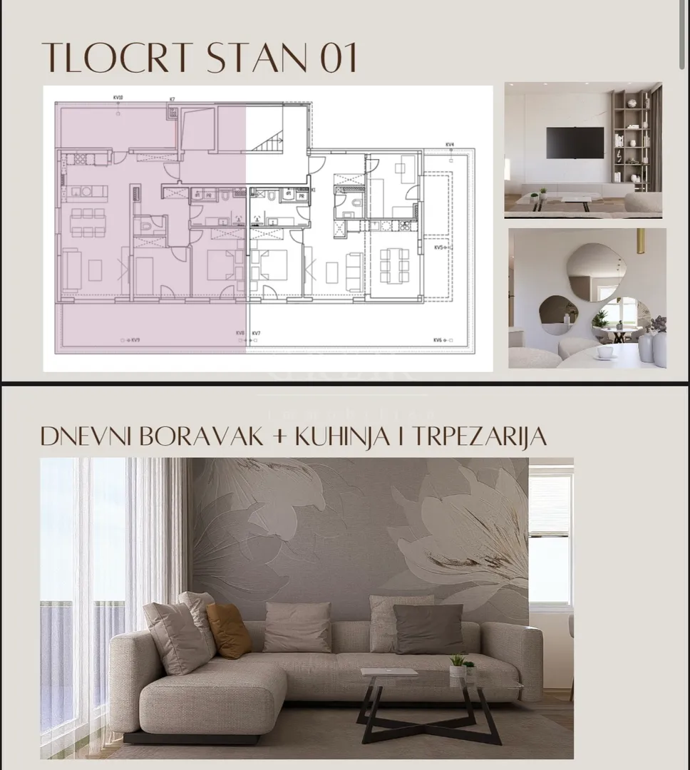 prodaja stana – 78,60 m² neto + garažno mjesto! - slika 1