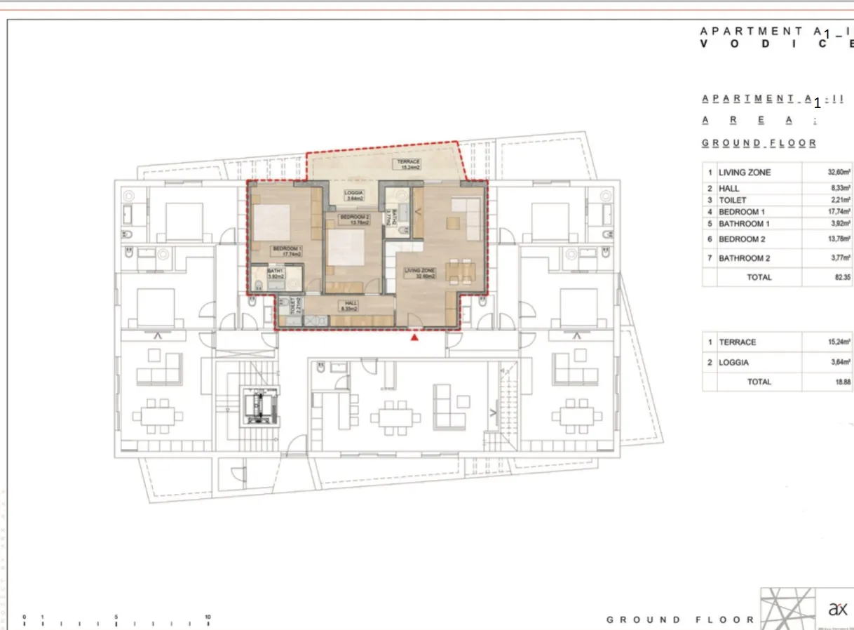 luksuzni stan u vodicama a1-2 - 102,31 m2 - la ginestra residence - slika 13