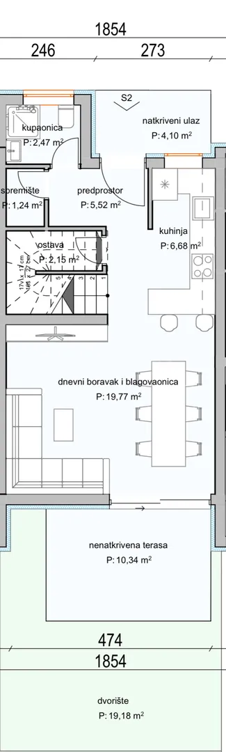 prodaja novogradnja, dvoetažni stan 88,27m2 neto,srima vodice! - slika 8