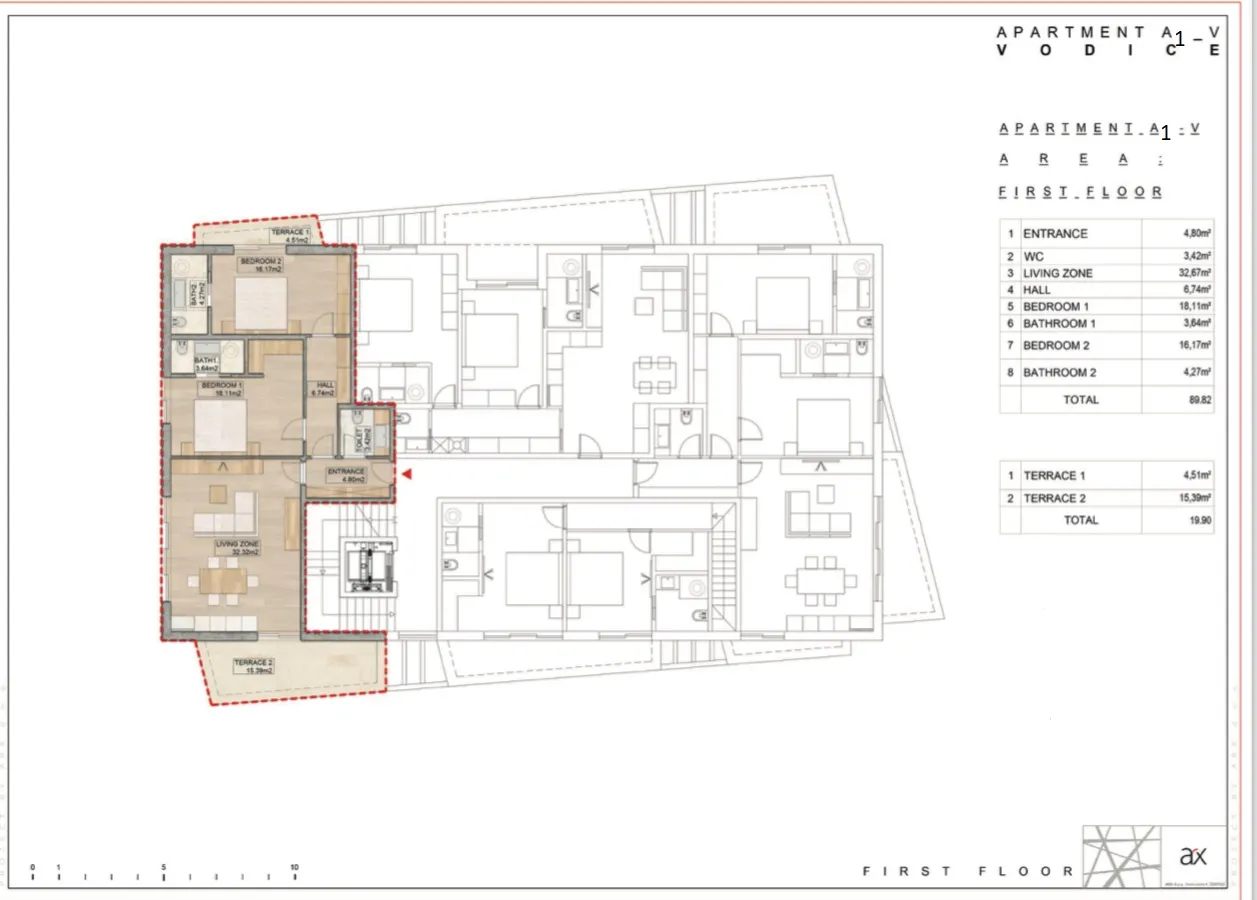 luksuzni stan u vodicama a1-5 - 112,54 m2 - 1. kat - la ginestra residence - slika 10