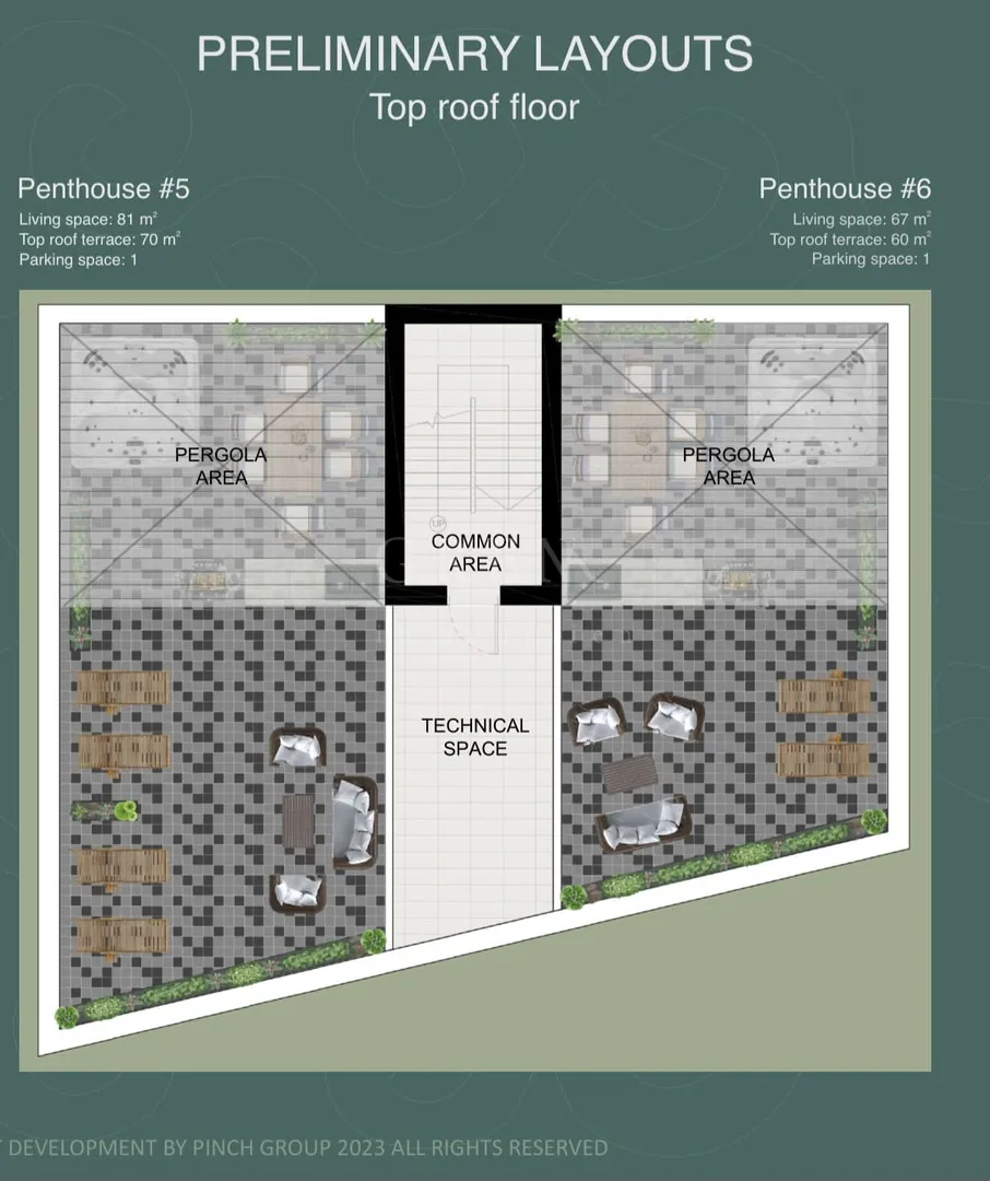 pakoštane, 3-sobni stan, moderna novogradnja, penthouse #5 - slika 4