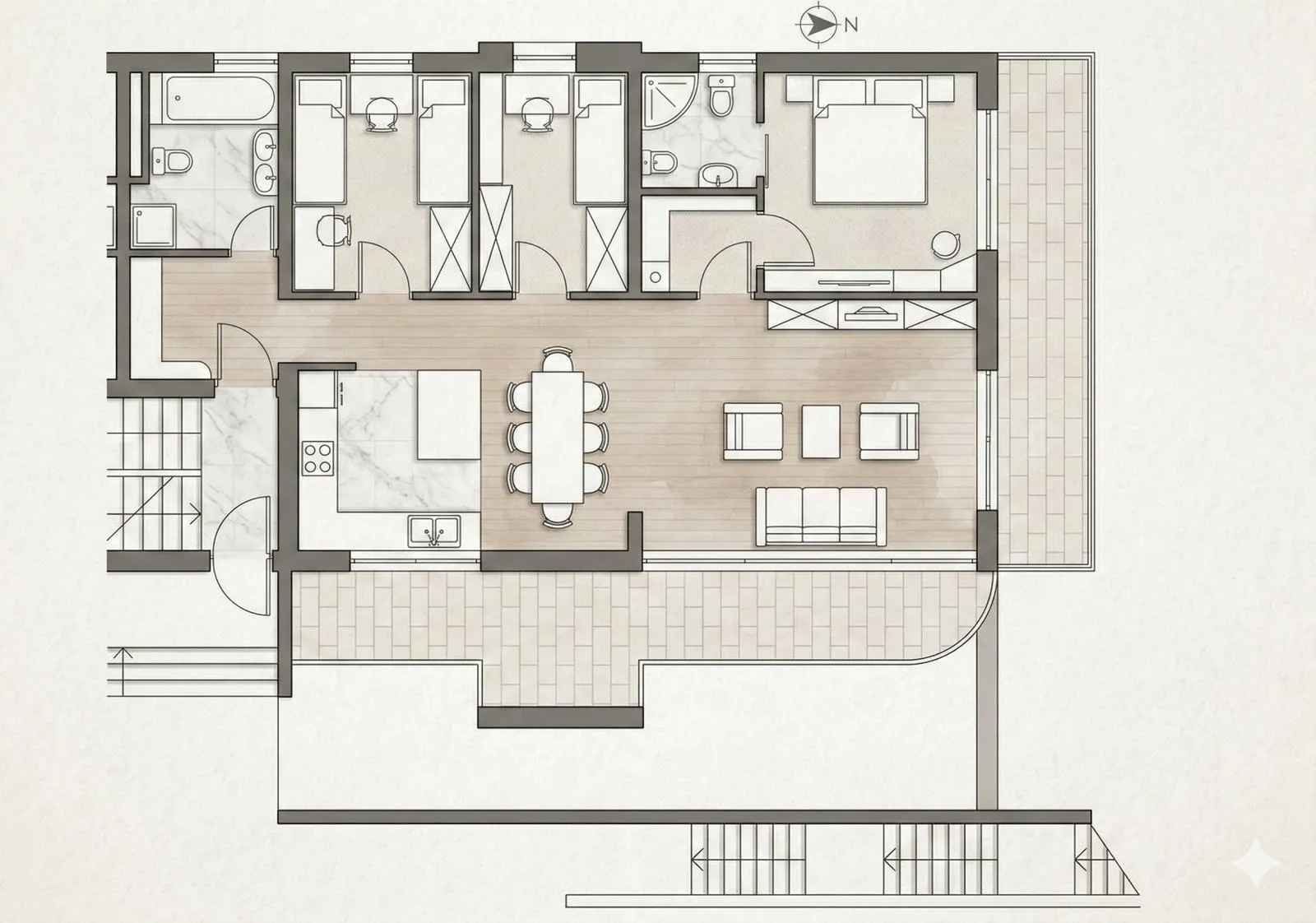 prekrasno uređen, 4-sobni stan s pogledom, 110m2 nkp - gornji bukovac, zagreb - slika 20